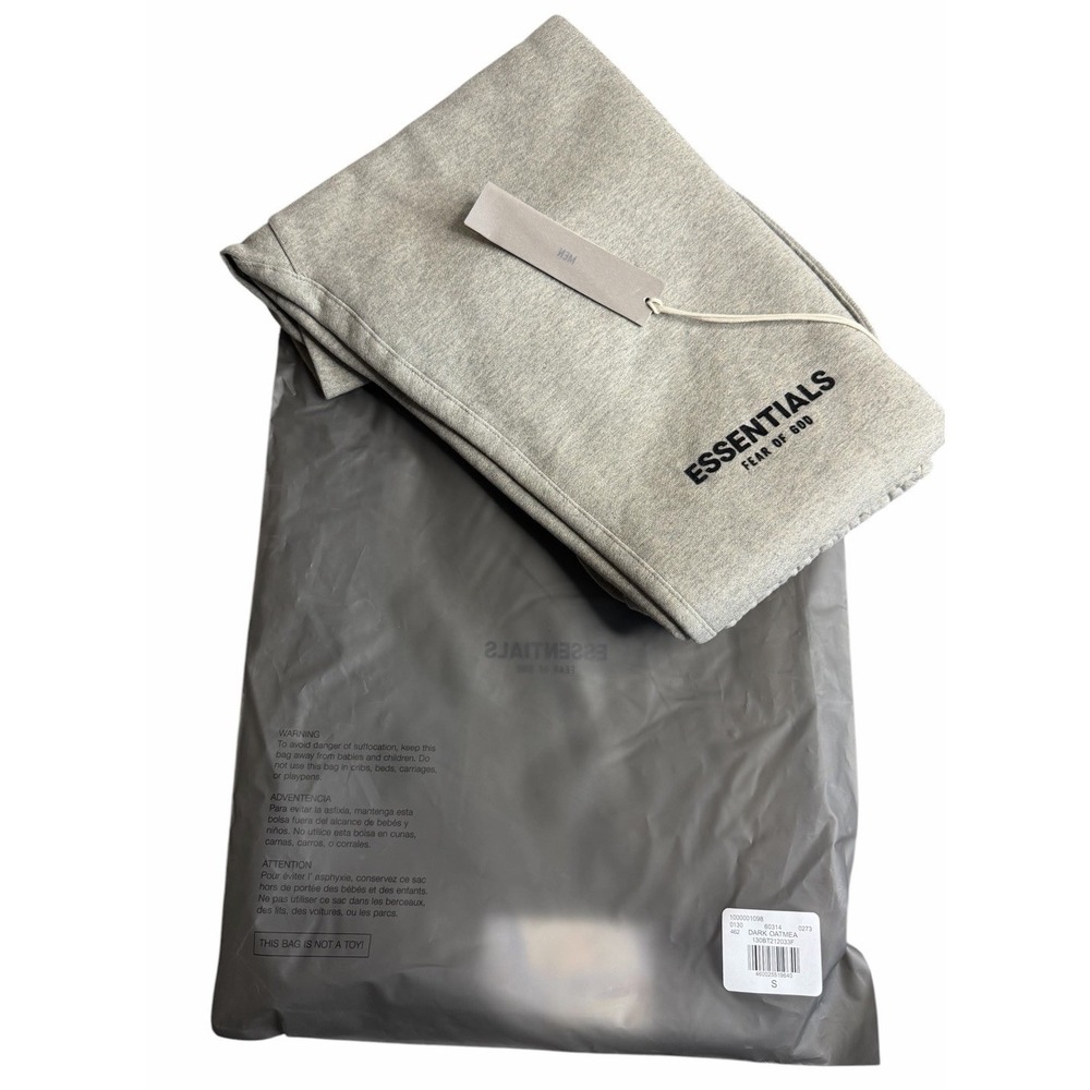 Fear Of God Essentials Sweat Pants Dark Oatmeal Men's Small FOG Core NWT